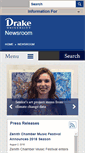 Mobile Screenshot of news.drake.edu