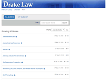 Tablet Screenshot of libguides.law.drake.edu