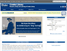 Tablet Screenshot of library.drake.edu
